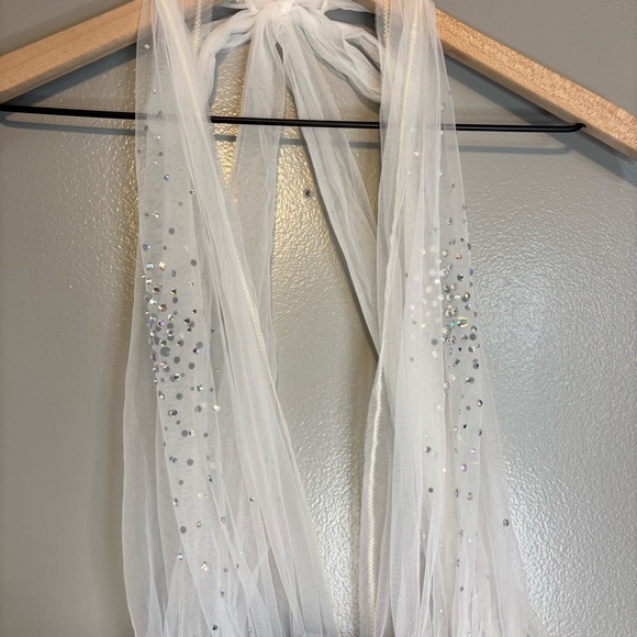 NWT Victoria’s Secret Large Fashion Show Teddy Lingerie White Sparkle Bridal - Picture 3 of 7